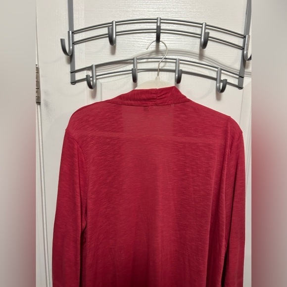 Notations Pink Open Sweater Cardigan women’s 2X hot pink fuchsia preppy classic - Picture 15 of 15